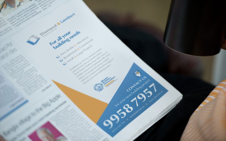 Print Design – Diamond & Lambert Contractors Ad