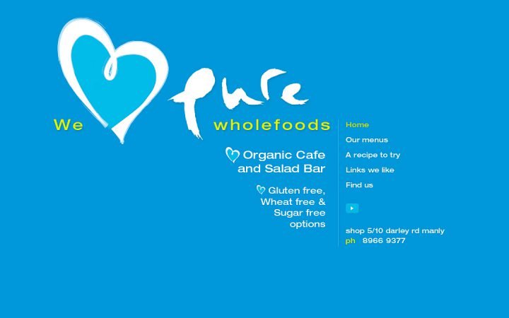 Site Concept – Pure Wholefoods