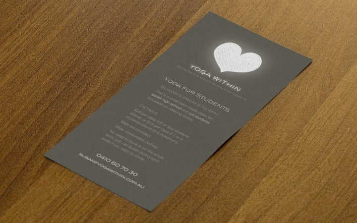 Print Design – Yoga Within Flyer