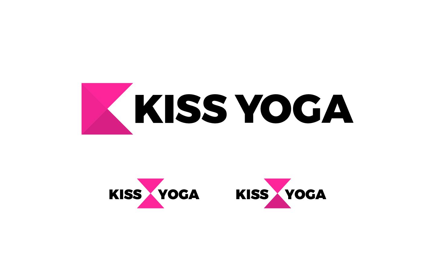Kiss Yoga Alternate Logos - 2019