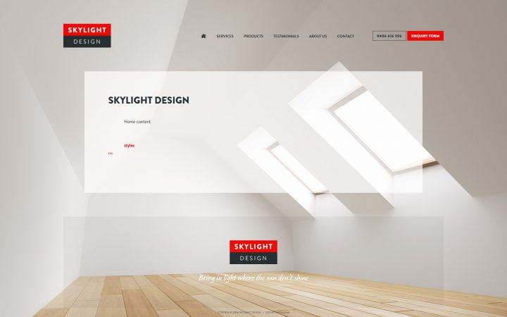 Website Theme for Skylight Business