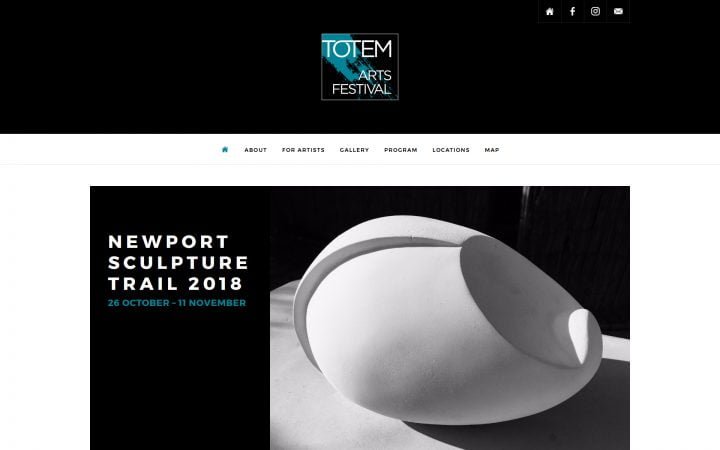 New Website Design – Totem Arts Festival